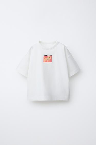 Футболка с пиксельным анималистическим принтом