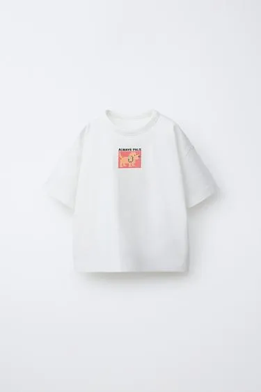 Футболка с пиксельным анималистическим принтом