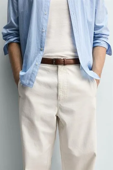 Элегантный кожаный ремень- Заказать в России