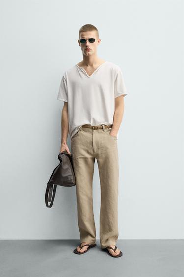 Zara Футболка с широким неправильным воротником