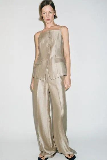 Приталенный жилет-бюстье- Заказать в России