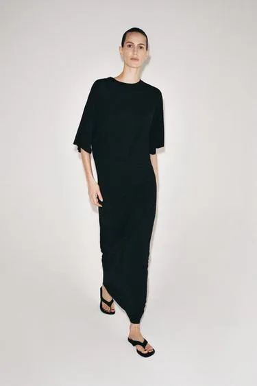 Длинное струящееся платье- Заказать в России