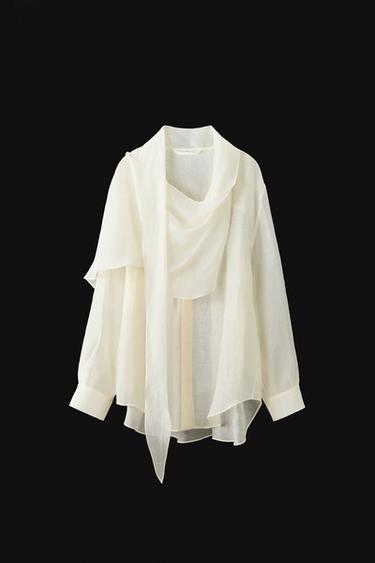 Zara Рубашка с платком ZW