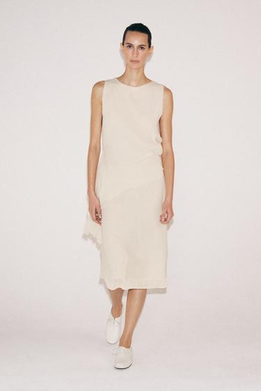 Zara Топ асимметричного кроя с вырезами