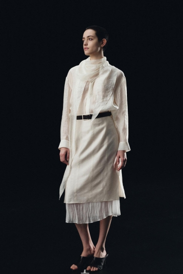 Zara Комбинированная юбка миди — коллекция ZARA «ZW»