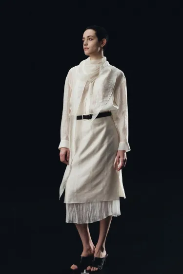 Комбинированная юбка миди — коллекция Zara «Zw»- Заказать в России