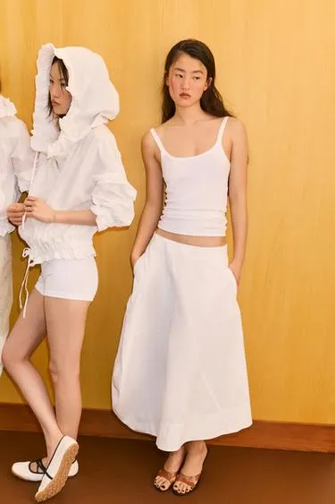 Юбка миди асимметричного кроя