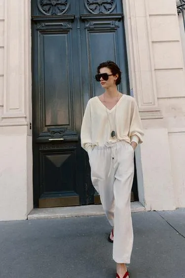 Брюки с эластичным поясом