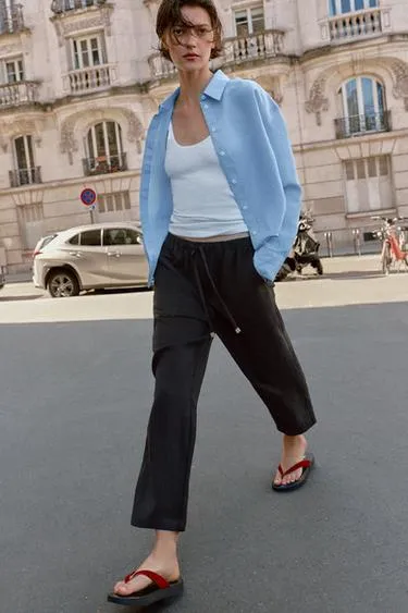 Брюки с эластичным поясом