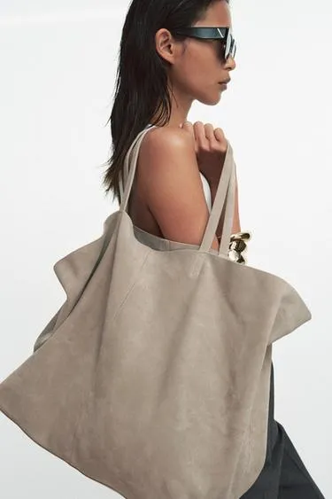 Замшевая сумка-шопер Maxi- Заказать в России