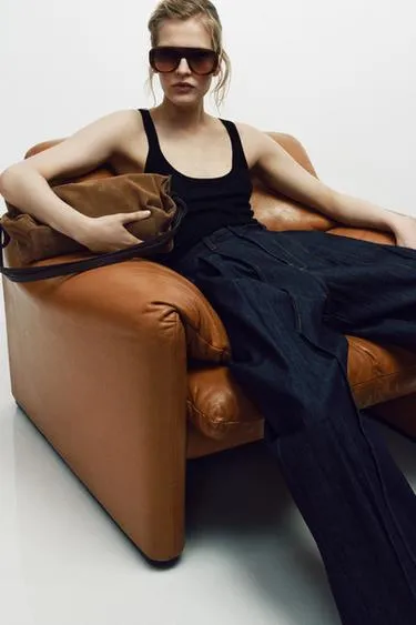 Кожаная прямоугольная сумка