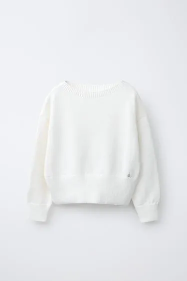 Свитер с вырезом «лодочка»- Заказать в России