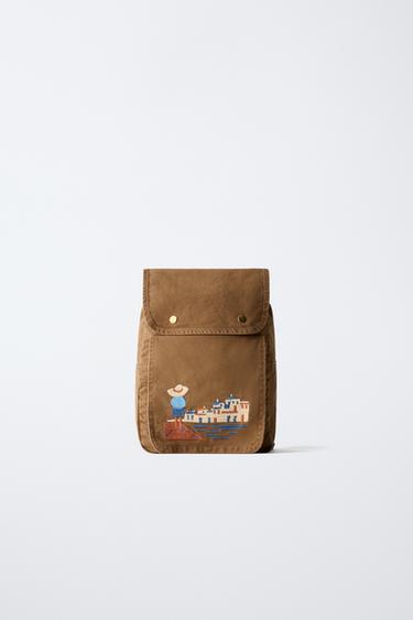 Zara Рюкзак с вышивкой купить с доставкой.