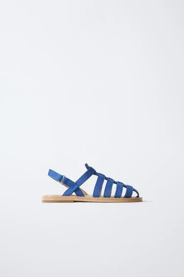 Кожаные сандалии с ремешками- Заказать в России