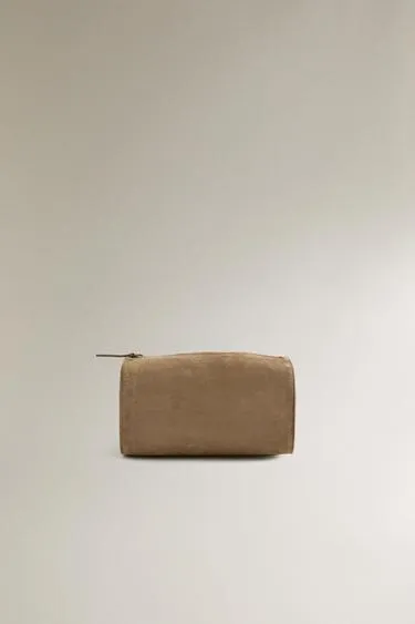 Кожаная косметичка- Заказать в России