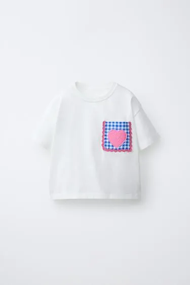 Футболка с волнистым карманом