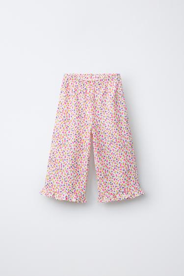 Zara Брюки с цветочным узором