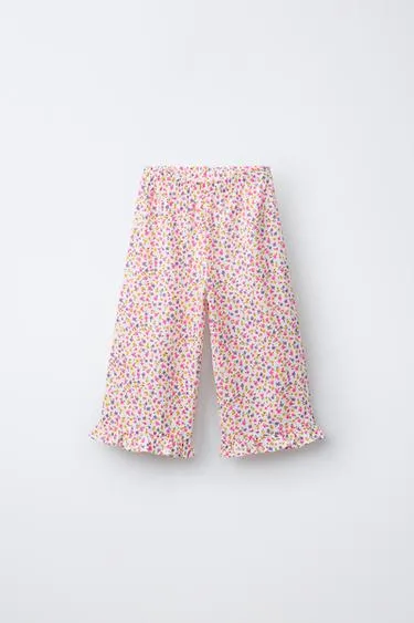 Брюки с цветочным узором