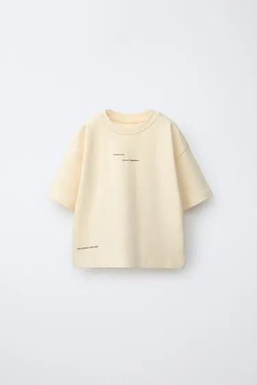 Футболка из интерлока с надписью