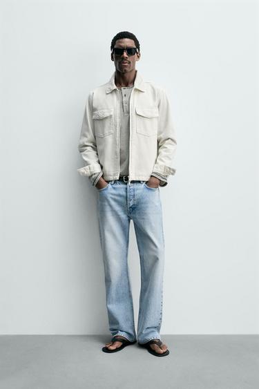 Zara Джинсовая куртка-рубашка на молнии купить с доставкой.