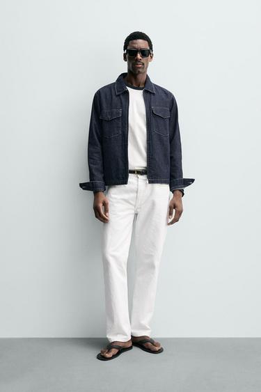 Zara Джинсовая куртка-рубашка на молнии купить с доставкой.