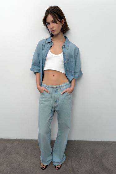 Zara Свободные джинсы TRF