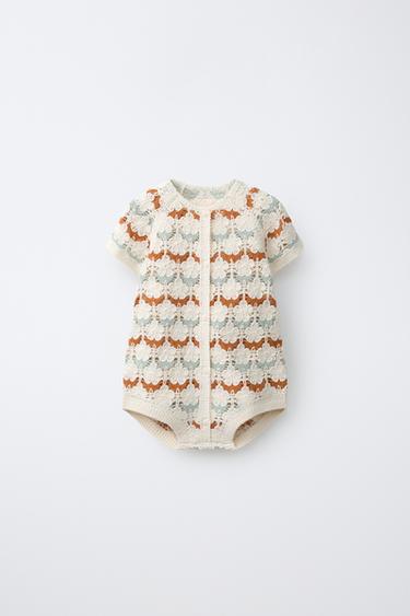 Zara Вязаный комбинезон кроше