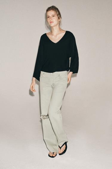 Zara Джинсы -FIT с низкой посадкой и разрывами — коллекция ZARA «ZW» купить с доставкой.