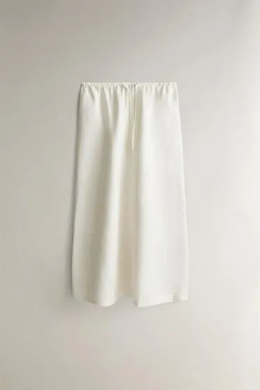 Длинная льняная юбка- Заказать в России