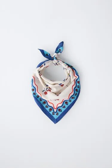 Бандана с цветочным принтом- Заказать в России