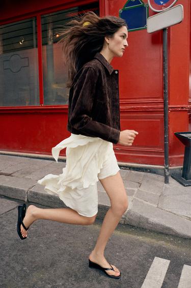 Zara Куртка из 100% замши