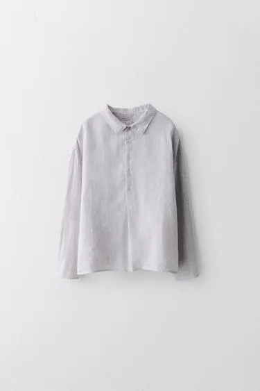 Рубашка в полоску из льна 100%, ограниченная коллекция (2-5 лет)- Заказать в России