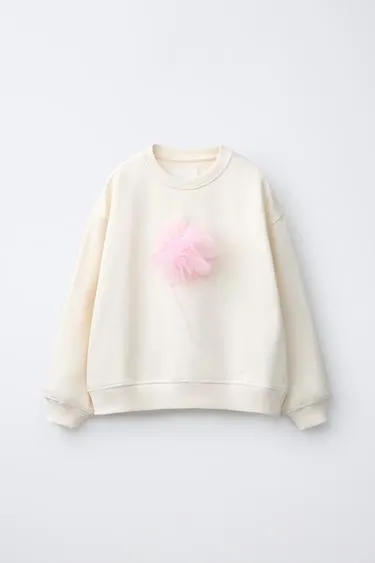 Толстовка с 3D цветком из фатина- Заказать в России