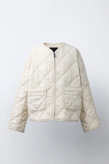 Стеганая куртка на молнии- Заказать в России