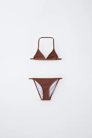 6-14 лет/бикини-треугольник в рубчик- Заказать в России