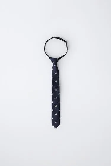 Галстук с анималистическим принтом- Заказать в России