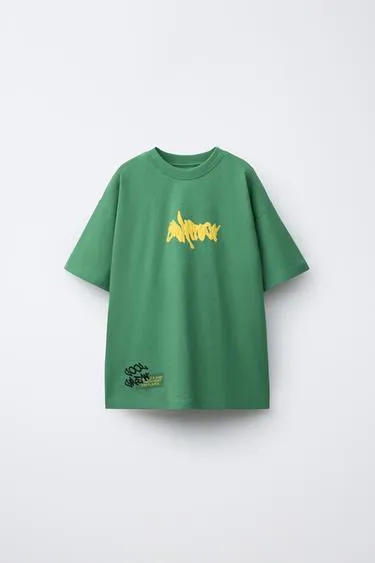 Футболка с принтом граффити- Заказать в России