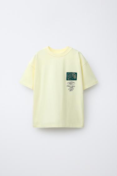 Zara Футболка с принтом граффити