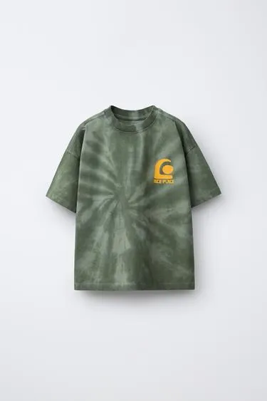 Футболка с принтом тай-дай- Заказать в России