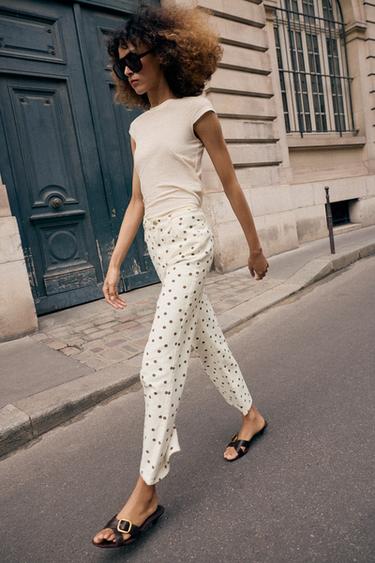 Zara Минималистичная футболка с короткими рукавами