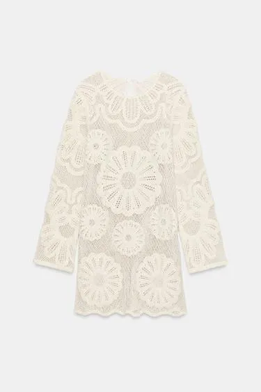 Короткое платье кроше- Заказать в России