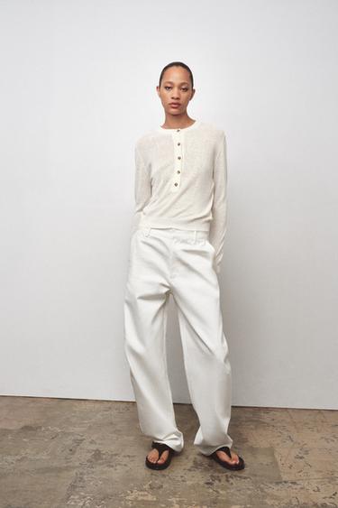 Zara Джемпер с круглым вырезом купить с доставкой.