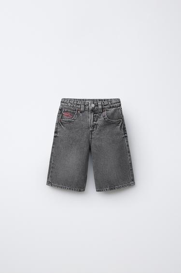 Zara Длинные джинсовые шорты купить с доставкой.