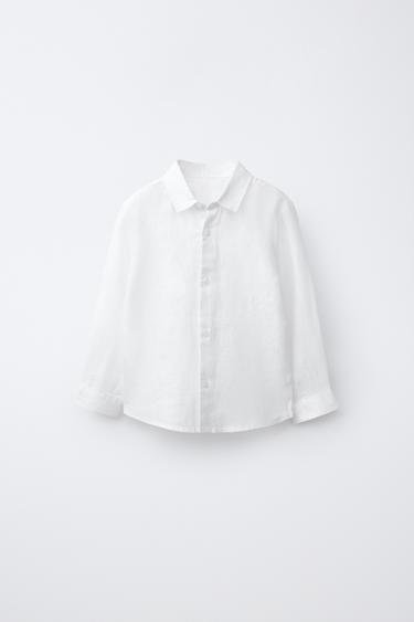 Zara Рубашка из 100% льна купить с доставкой.