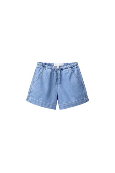 Zara Джинсовые бермуды с кулиской