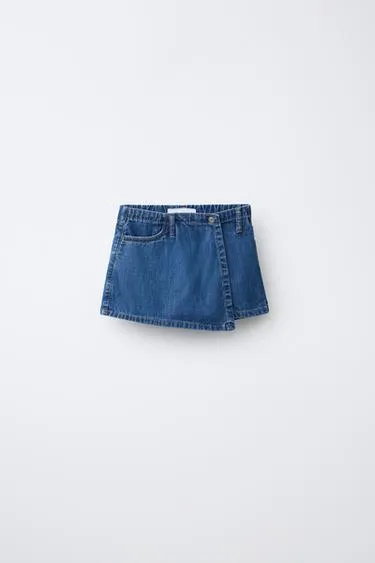 Джинсовая юбка-шорты- Заказать в России