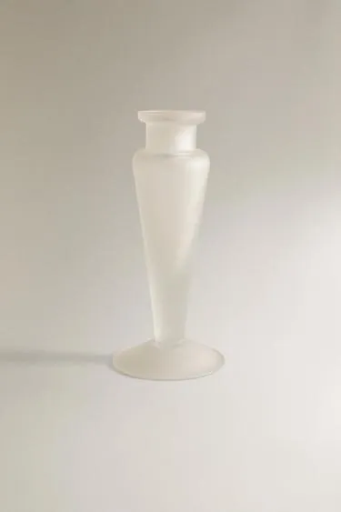 Стеклянный подсвечник с матовым покрытием i colin king