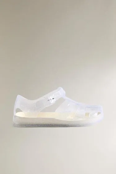 Детские сандалии с блестками- Заказать в России