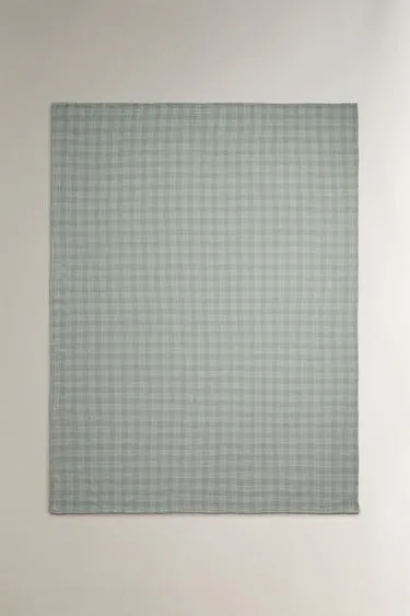 Плед из муслина в клетку- Заказать в России