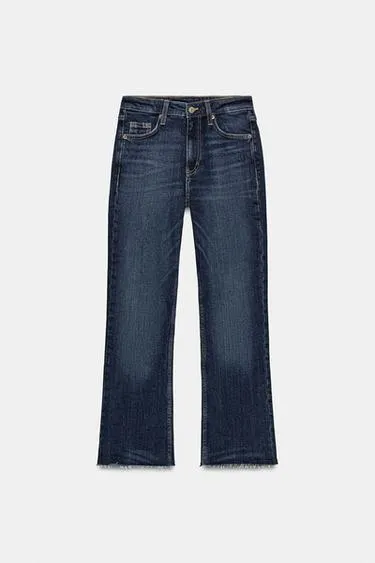 Джинсы Trf Cropped Flare с высокой посадкой- Заказать в России